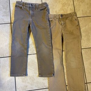 Two pairs of Cat & Jack khakis